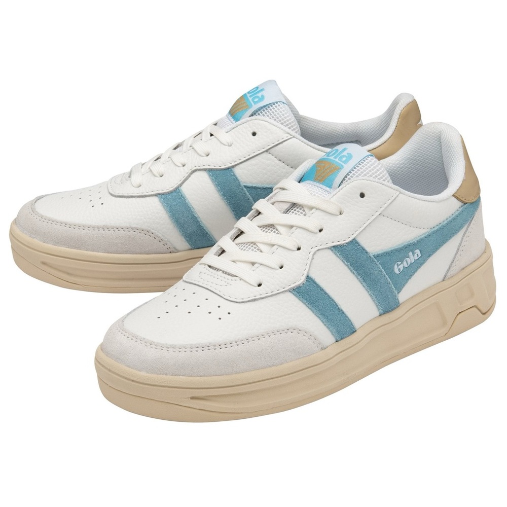 Gola Women's Topspin Sneakers Blue and White - Size 6 - Picture 1 of 10